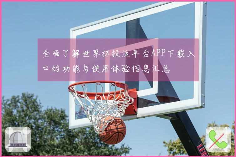 全面了解世界杯投注平台APP下载入口的功能与使用体验信息汇总